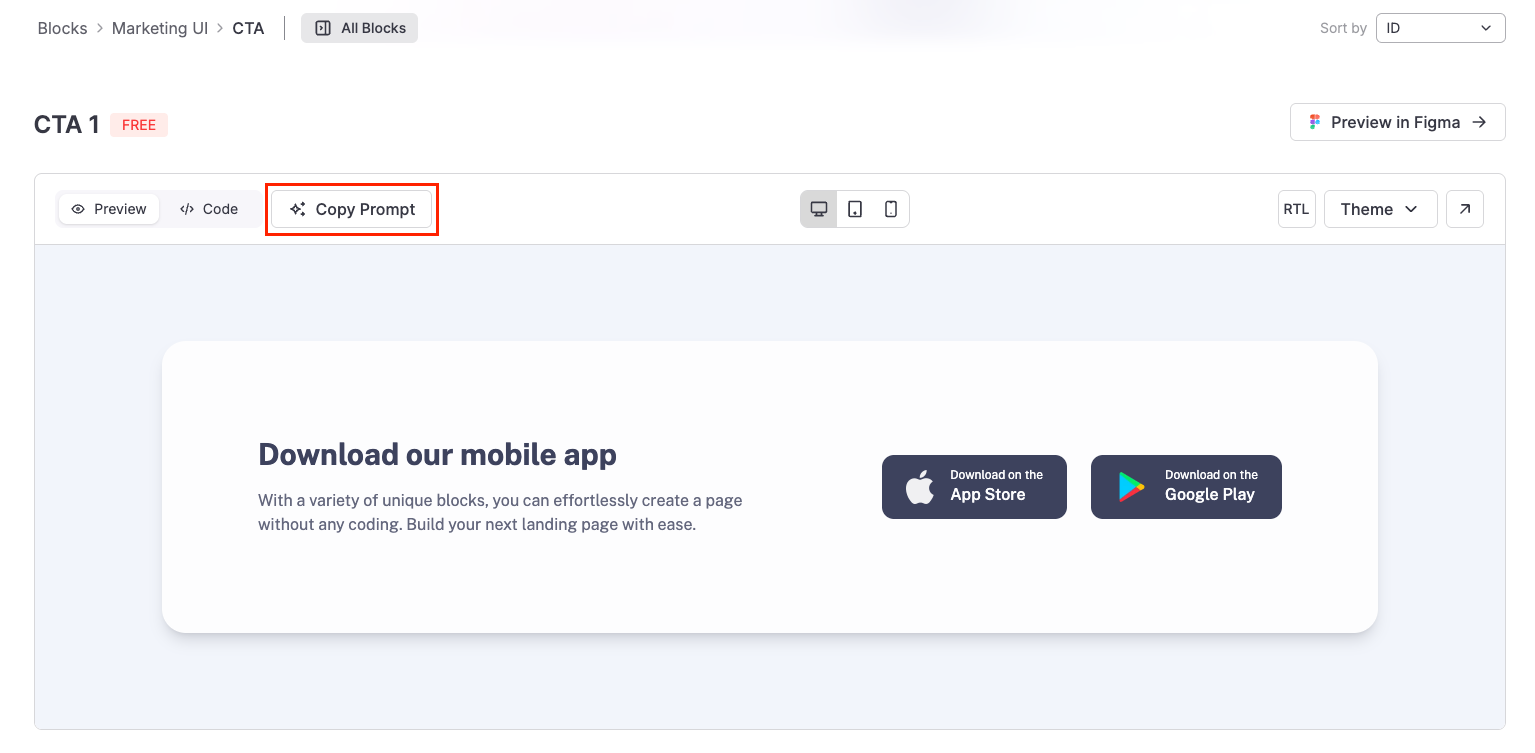 copy prompt blocks