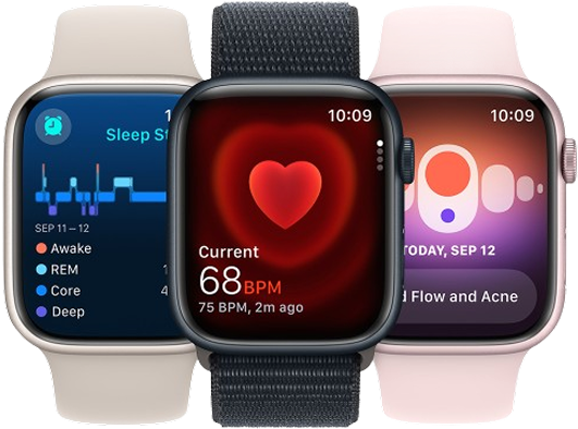 Three smartwatches