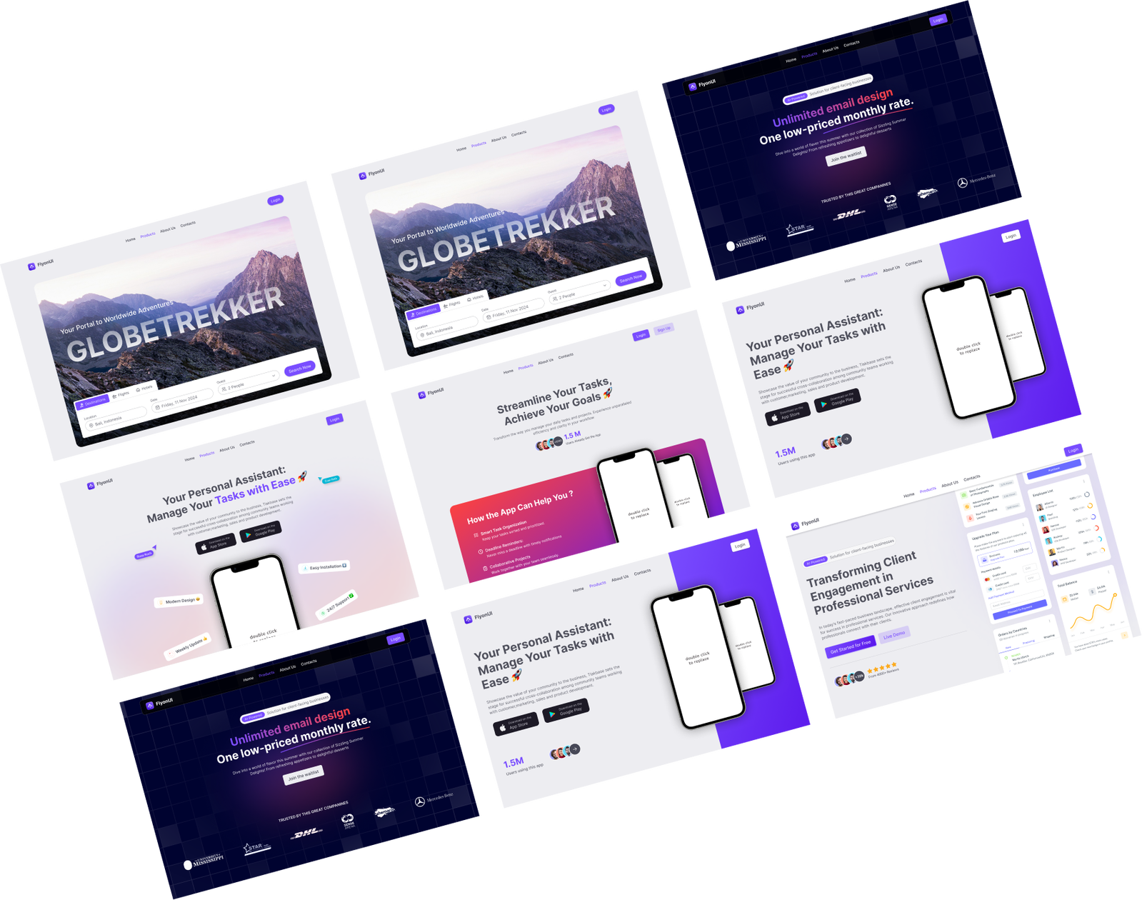 Website Mockups Grid