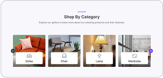 eCommerce Product Category Section