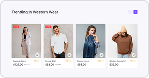 eCommerce Product List Section