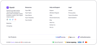 Marketing Footer Section