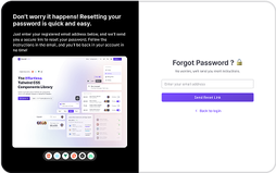 Marketing Forgot Password Section