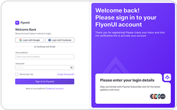 Marketing Login Section