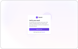 Marketing Verify Email Section